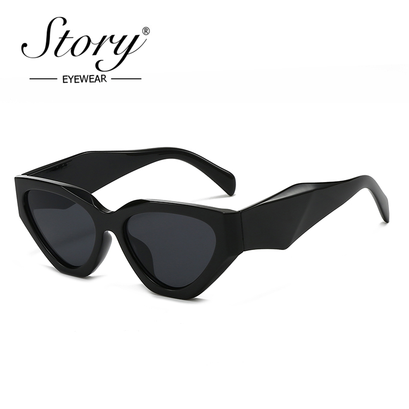 STORY Trendy Large Cat Eye Sun - Streetwear Brand Cat recension och pris