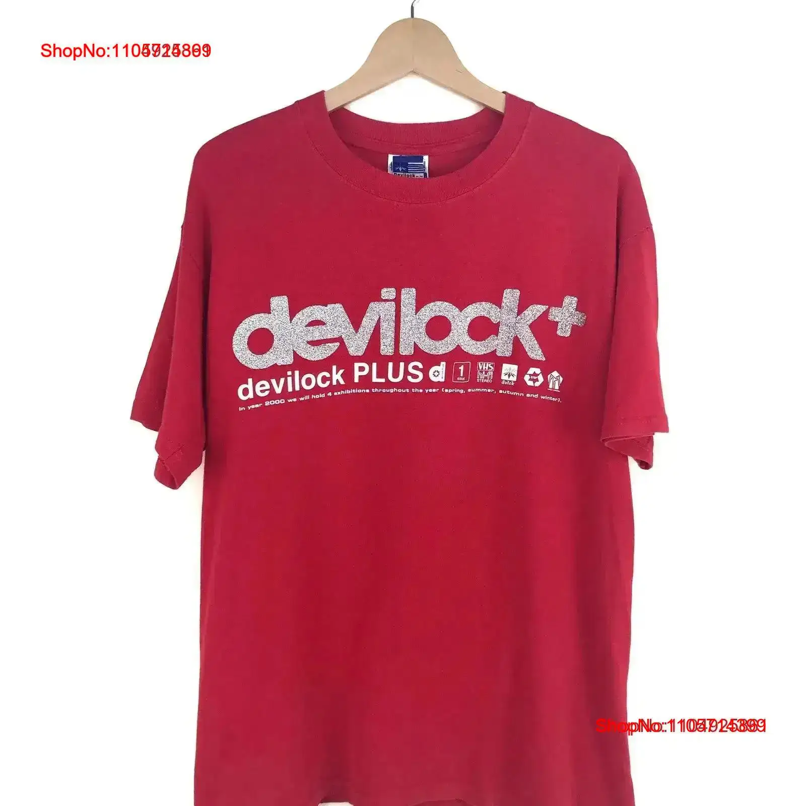 Vintage DEVILOCK PLUS T Shirt  - Japanese Brand Streetwear Vintage recension och pris